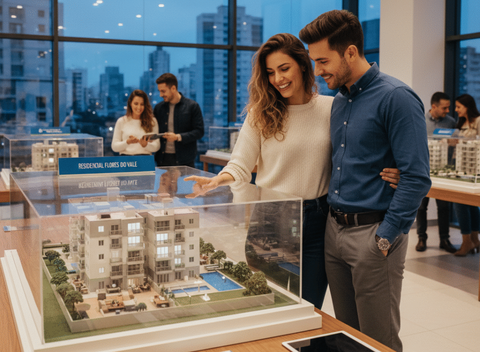 Participantes de consórcio imobiliário planejando contemplação rápida