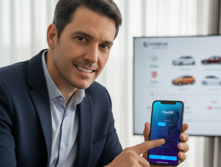 Cliente dando lance em consórcio Canopus e planejando a compra de novo carro