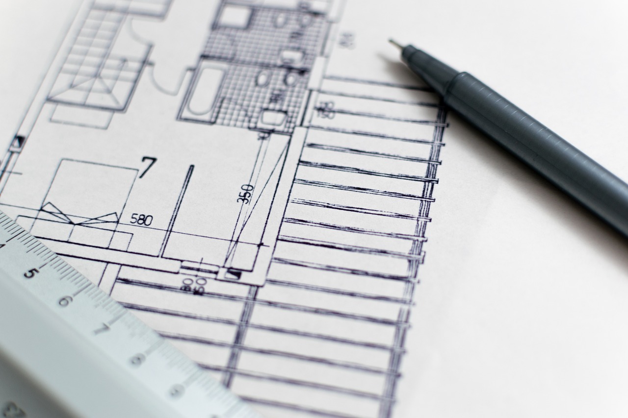Planta baixa de imóvel, usada para ilustrar a comparação entre consórcio e financiamento imobiliário